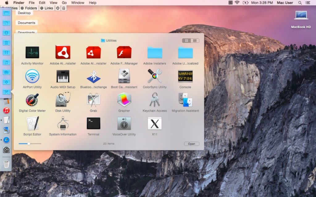which app provides tools for customizing the mac interface?