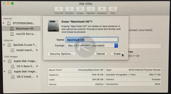 format for mac and pc disk-utility mac 10.13.6